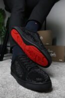 Tenisice Christian Louboutin Black Sparkle