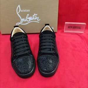 Tenisice Christian Louboutin Black Sparkle