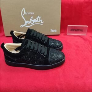 Tenisice Christian Louboutin Black Sparkle
