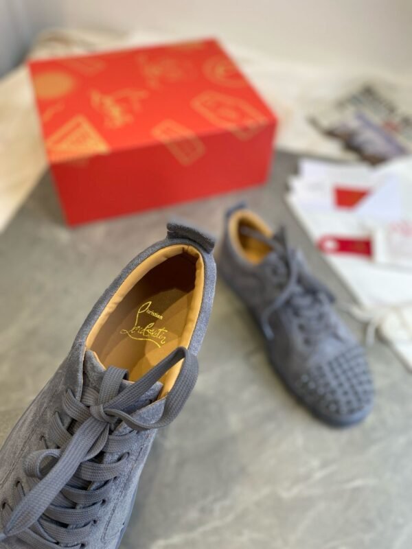 Tenisice Christian Louboutin Grey Leather - Slika 7