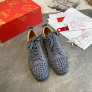Tenisice Christian Louboutin Grey Leather