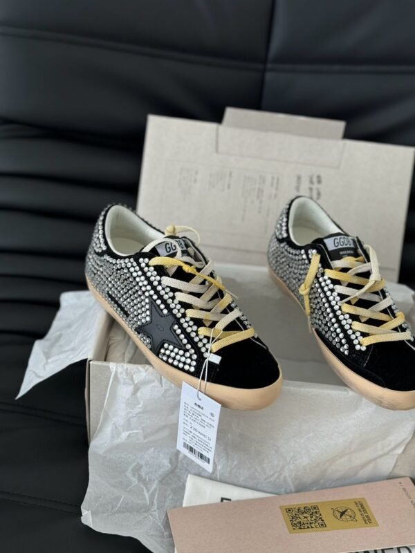 Golden Goose Black - Grey Sparkle