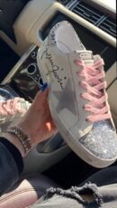 Golden Goose White-Pink Laces