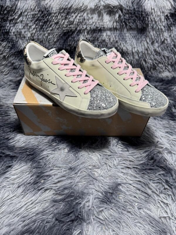Golden Goose White-Pink Laces