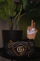 Gucci Marmont bag Black Leather  MINI