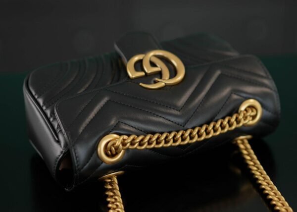 Gucci Marmont bag Black Leather  MINI - Slika 10