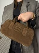 Miu Miu Arcadie smeđa brušena koža