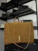 YSL Jamie 4.3 smeđa brušena koža