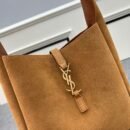 YSL Saint Laurent Supple smeđa brušena koža