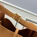 YSL Saint Laurent Supple smeđa brušena koža
