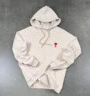 Hoodie Ami Paris - bež