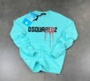 Majica Dsquared2 dugi rukavi svijetlo plava