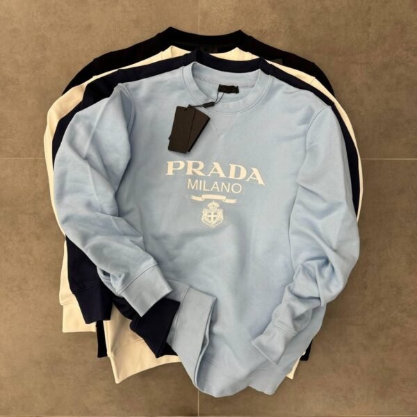 Majica Prada svijetloplava dugi rukavi