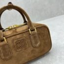 Miu Miu Arcadie smeđa brušena koža