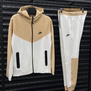 Komplet Nike Tech Fleece "Beige/White"