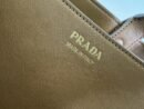 PRADA buckle medium bag - smeđa