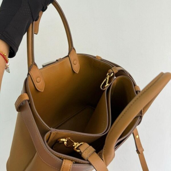 PRADA buckle medium bag - smeđa