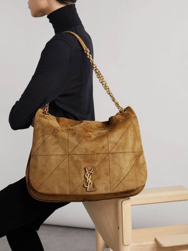 YSL Jamie 4.3 smeđa brušena koža - Slika 11