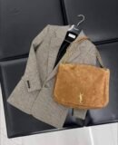 YSL Jamie 4.3 smeđa brušena koža