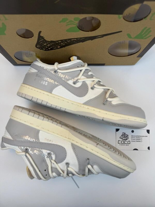 Nike Dunk OFF White Low "Grey-White" - Slika 3