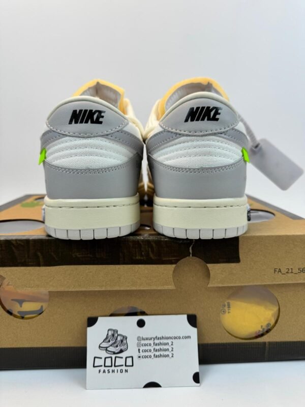 Nike Dunk OFF White Low "Grey-White" - Slika 5