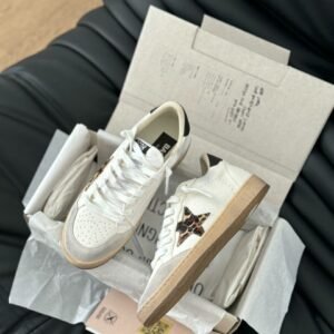 Golden Goose Ball Star White/Leopard star