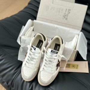 Golden Goose Ball Star White/Leopard star