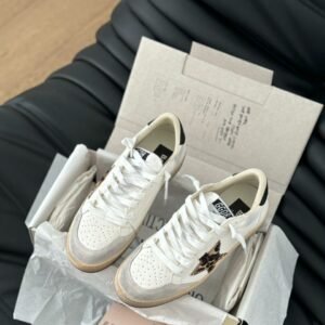 Golden Goose Ball Star White/Leopard star
