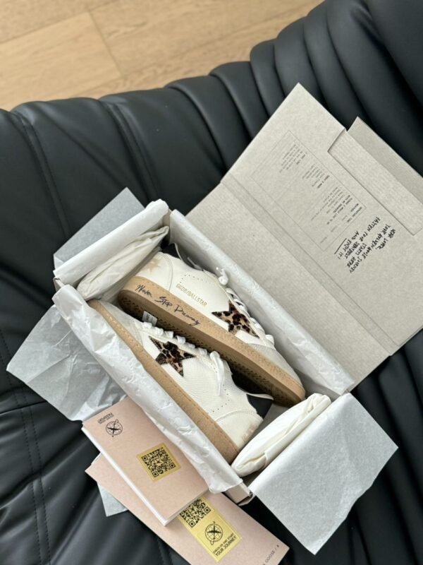 Golden Goose Ball Star White/Leopard star - Slika 8