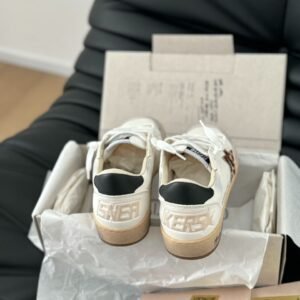 Golden Goose Ball Star White/Leopard star