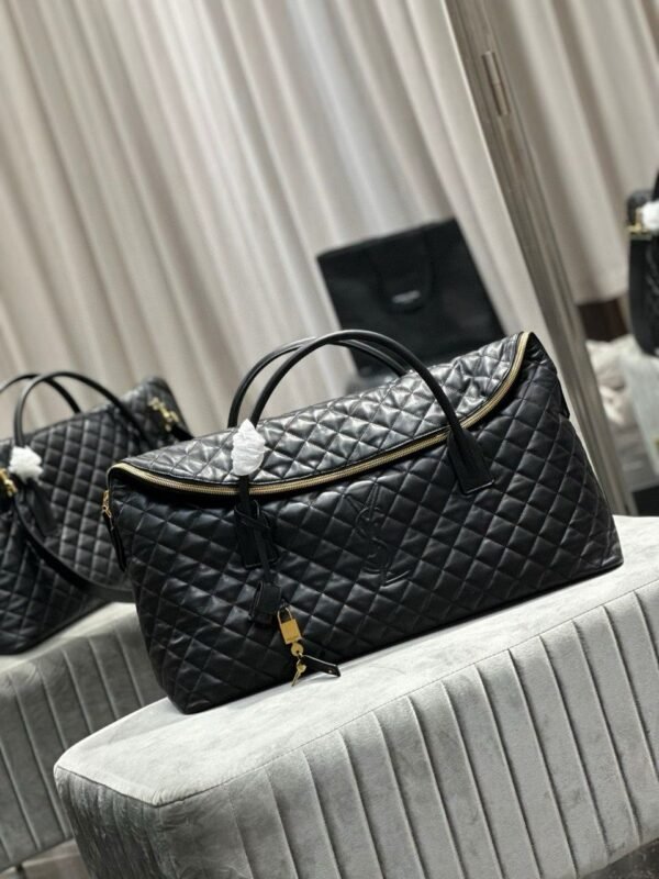 YSL Saint Laurent ES Giant Travel Bag in Smooth Quilted Leather with Gold Hardware - Slika 2