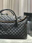 YSL Saint Laurent ES Giant Travel Bag in Smooth Quilted Leather with Gold Hardware