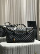 YSL Saint Laurent ES Giant Travel Bag in Smooth Quilted Leather with Gold Hardware