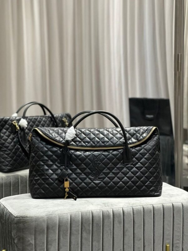 YSL Saint Laurent ES Giant Travel Bag in Smooth Quilted Leather with Gold Hardware - Slika 4