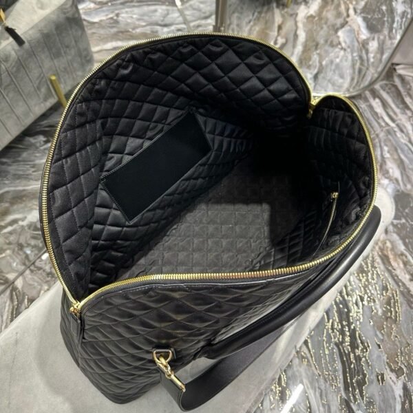 YSL Saint Laurent ES Giant Travel Bag in Smooth Quilted Leather with Gold Hardware