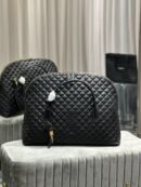 YSL Saint Laurent ES Giant Travel Bag in Smooth Quilted Leather with Gold Hardware