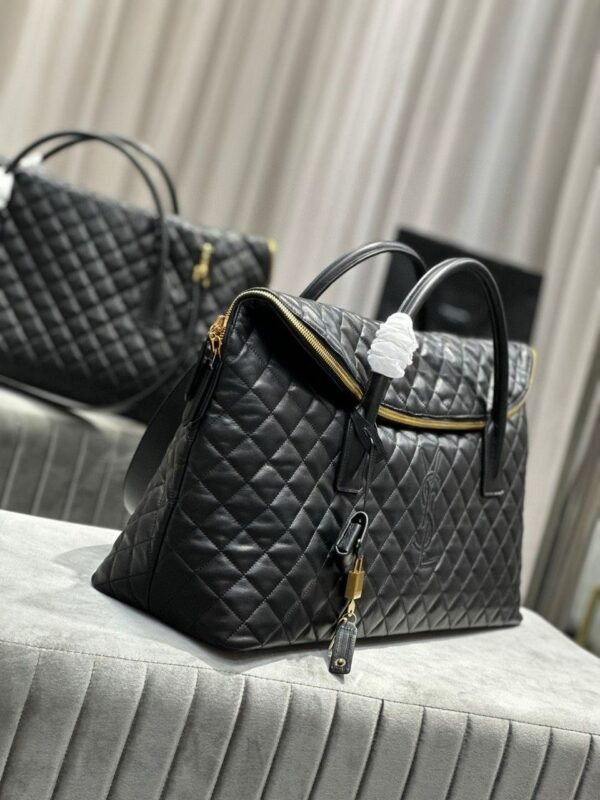 YSL Saint Laurent ES Giant Travel Bag in Smooth Quilted Leather with Gold Hardware - Slika 7