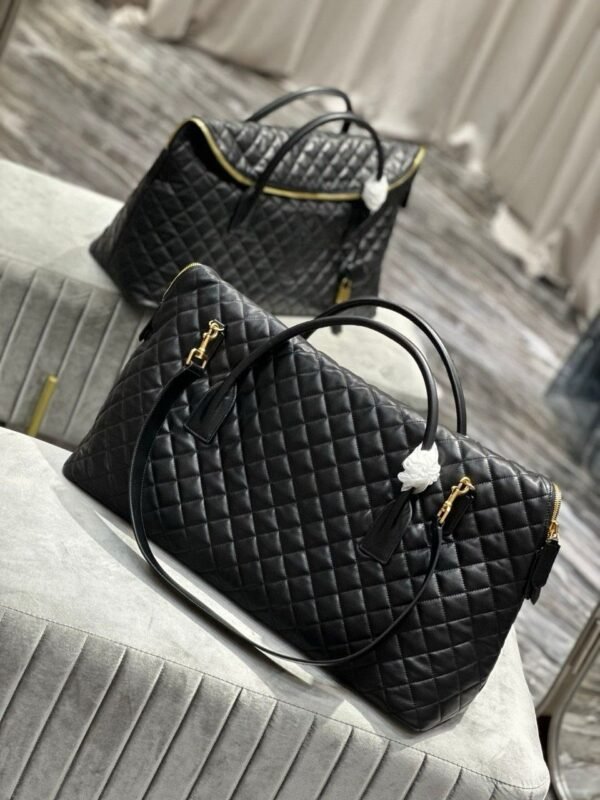 YSL Saint Laurent ES Giant Travel Bag in Smooth Quilted Leather with Gold Hardware - Slika 8