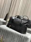 YSL Saint Laurent ES Giant Travel Bag in Smooth Quilted Leather with Gold Hardware