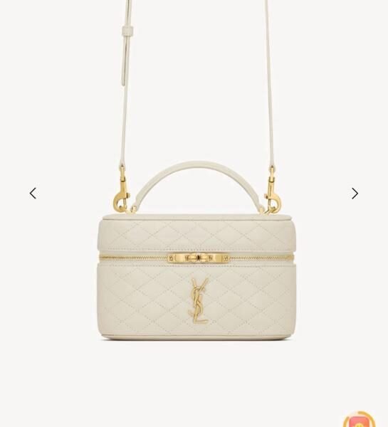 YSL Saint Laurent Gaby Vanity White