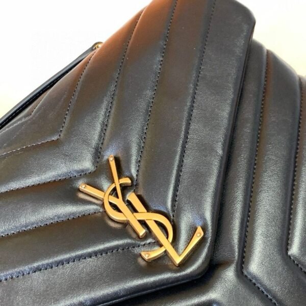 YSL Saint Laurent LouLou Puffer Black large