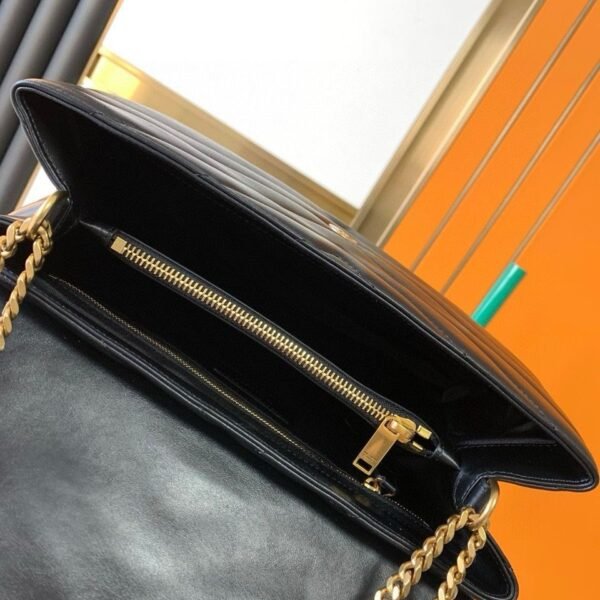 YSL Saint Laurent LouLou Puffer Black large