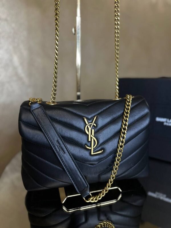YSL Saint Laurent LouLou Puffer Black large - Image 12