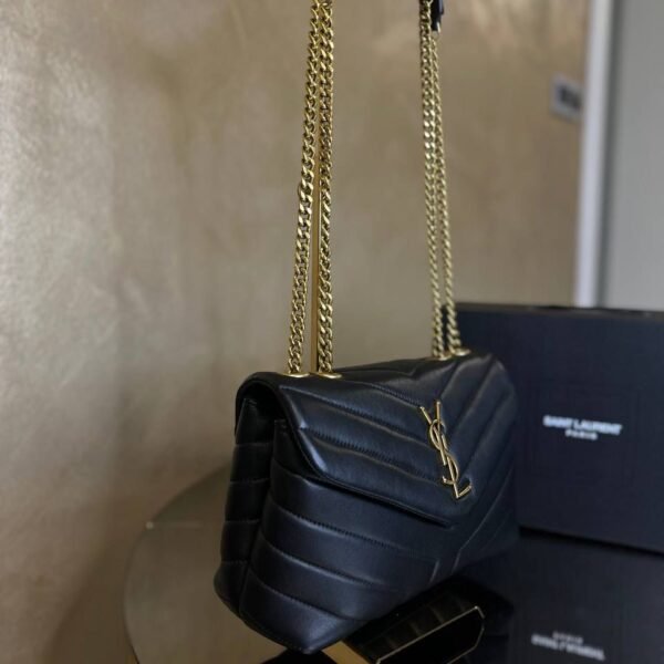 YSL Saint Laurent LouLou Puffer Black large