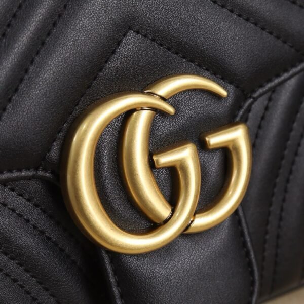 Gucci Marmont shoulder bag CRNA, SMALL - Slika 5