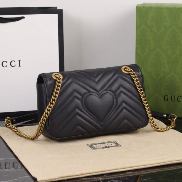 Gucci Marmont shoulder bag CRNA, SMALL - Slika 6