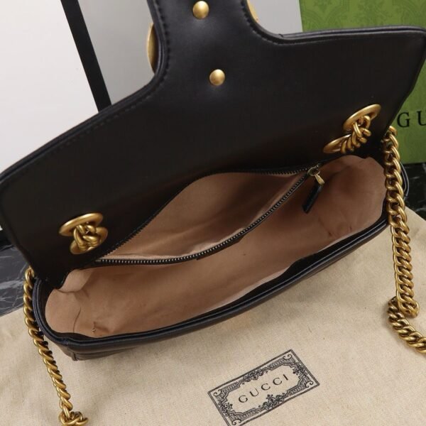 Gucci Marmont shoulder bag CRNA, SMALL - Slika 8