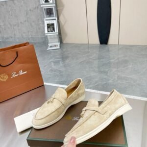 Loro Piana Summer Charms Walk Loafer Himalaya Rose