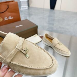 Loro Piana Summer Charms Walk Loafer Himalaya Rose