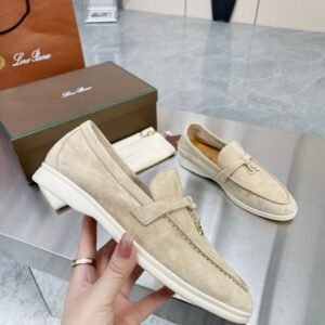 Loro Piana Summer Charms Walk Loafer Himalaya Rose